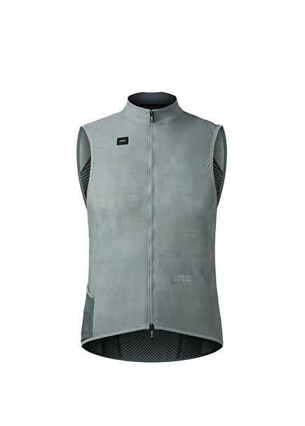 Plus 2.0 Gri Rüzgarlık Erkek Bisiklet Yeleği