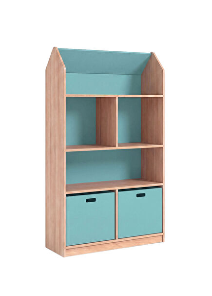 Toy House Mint Wooden Children's Bookshelf