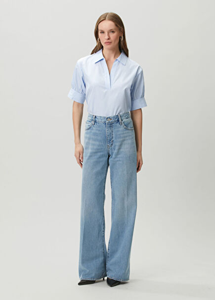 Off Duty Stroll Blue Jeans