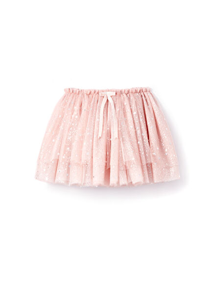 Blush Stardust Pembe Pileli Kız Çocuk Etek