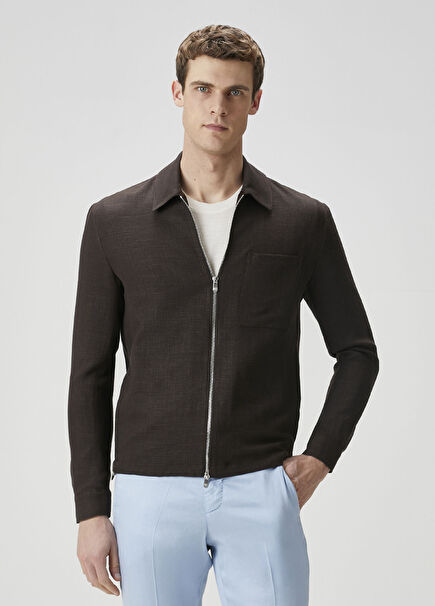 Ventidue Brown Wool Jacket