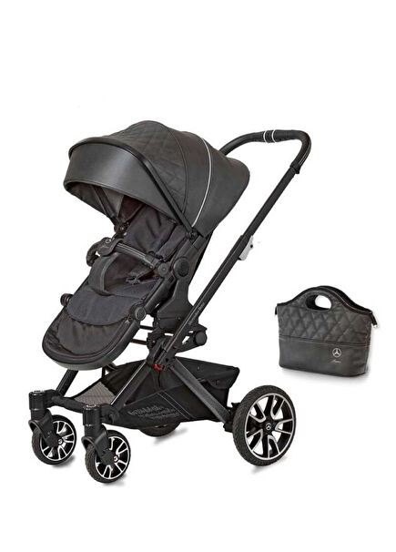 Avantgarde Magmagrey Black Travel System Baby Stroller