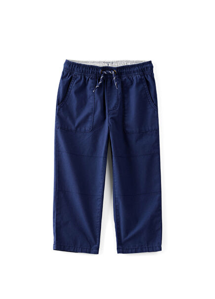 Lacivert Pamuklu Erkek Çocuk Pantolon
