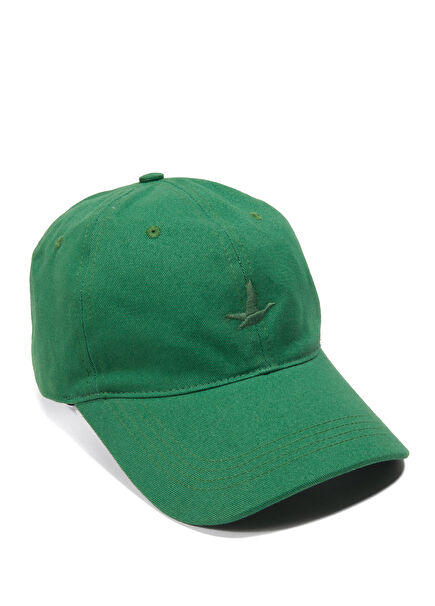 Green Logo Embroidered Men's Hat