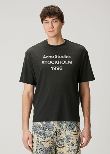 Siyah Organik Pamuk T-shirt