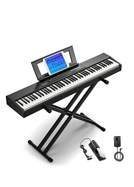 DEP-06 Siyah Taşınabilir Dijital Piyano