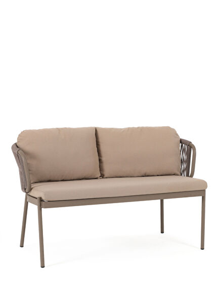 Ban Vizon Alüminyum İkili Mini Bahçe Kanepesi