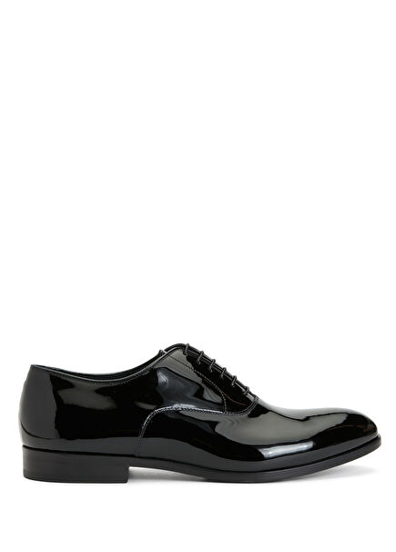 Black Leather Tuxedo Shoes