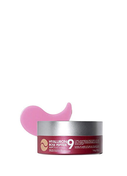 Hyaluron Rose Peptide 9 Ampoule Eye Patch Gül Özü ve Peptidler İçeren Nemlendirici Göz Bandı 60 adet