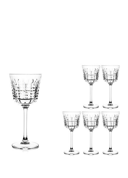 Rendez Kristal 6'lı Şeffaf Kadeh