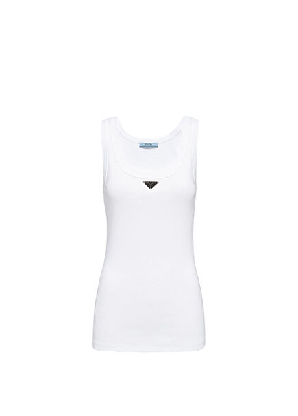 Ribbed Jersey Tank Top