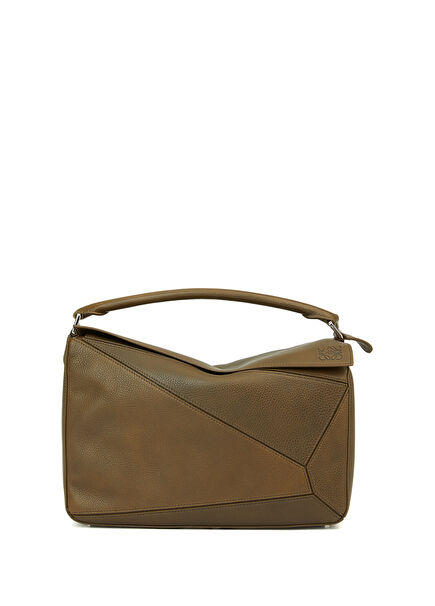 Puzzle Large Brown Men's Leather Bag