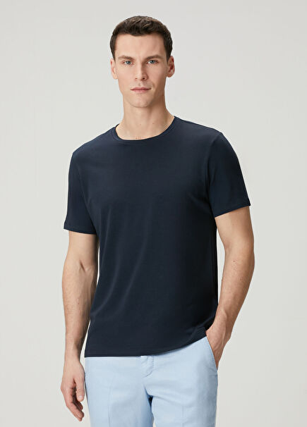Lacivert Basic T-shirt