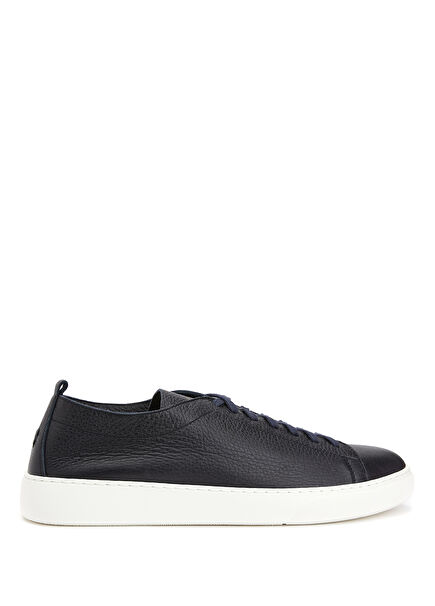 Byron Navy Men's Leather Sneakers
