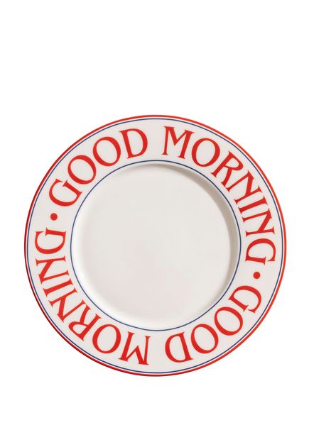 Breakfast Club Cream Porcelain Serving Plate