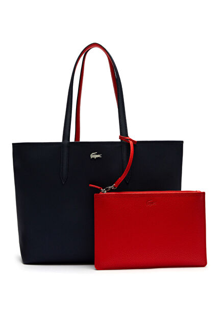 Anna Çift Taraflı Lacivert Kadın Omuz Çantası