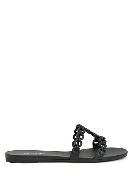 Black Women's Beach Slippers