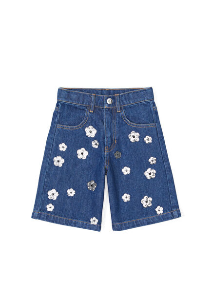 Mavi Kız Çocuk Denim Şort