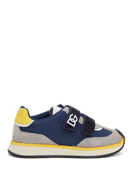 Navy Blue Grey Boys Sneakers