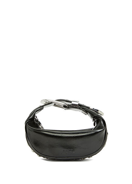 Crinkle Patent Party Siyah Kadın Deri Çanta