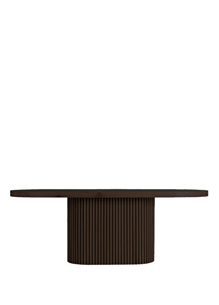 Docia Series Dark Solid Oak Kitchen Table