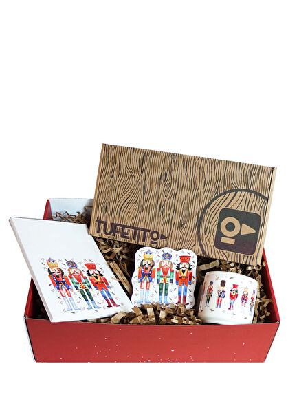 Kurşun Asker Konseptli Defter ve Bardak Hediye Kutusu