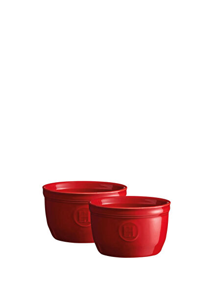 Ramekin No 9 Kırmızı Burgundy 2´li Fırın Kabı Seti