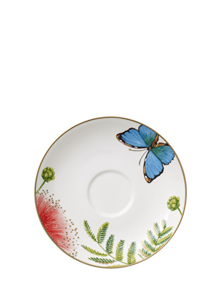 Amazonia Anmut Porselen Beyaz Kahve ve Çay Tabağı