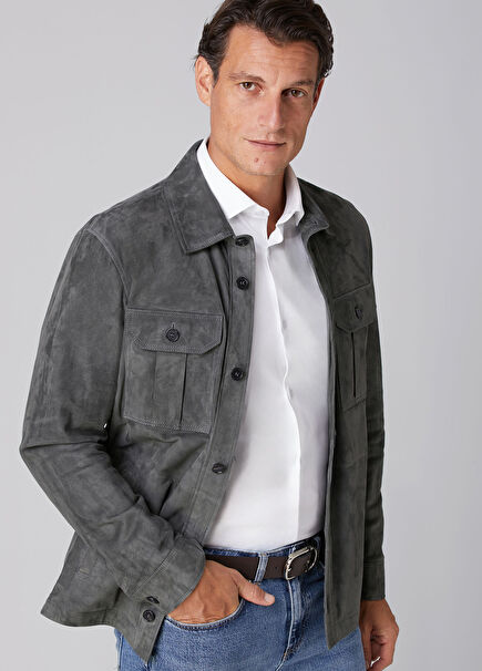 Green Suede Shirt