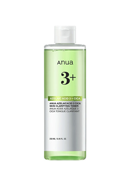 Azelaic Acid 3 Cica Skin Clarifying Toner Soothing Skin Tonic 250 ml