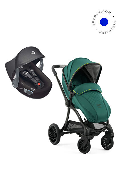 Aston Martin Performance Green Travel System Baby Stroller
