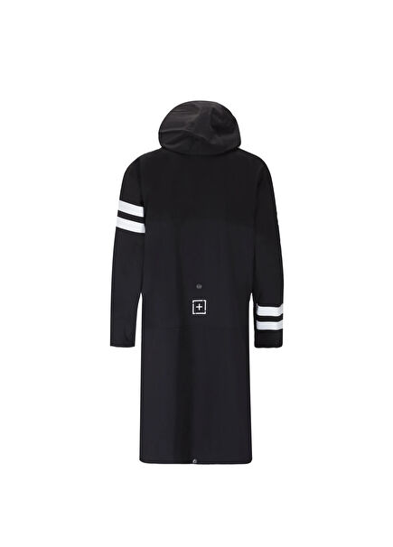 Junior 301 Black Hooded Unisex Kids Raincoat