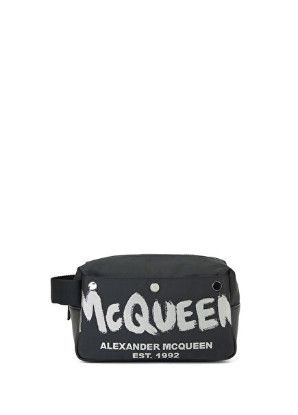 Black White Shaving Bag
