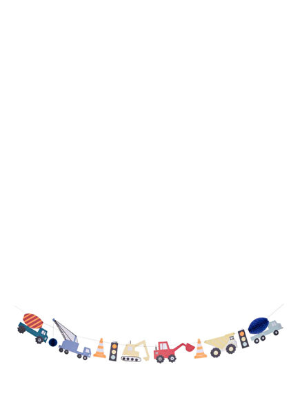 Construction Garland Hanging Party Decoration