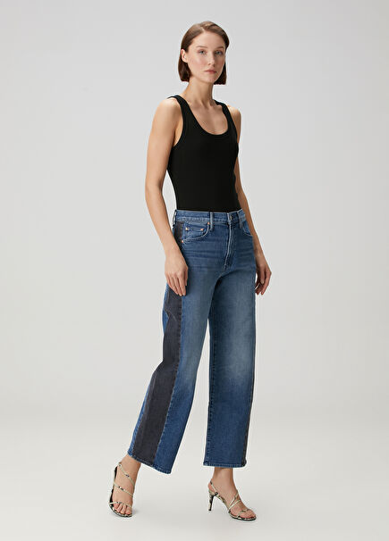 The Half Pipe Flood Blue Black Jeans