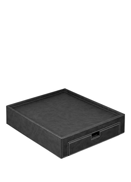 Black Leather Coffee Box