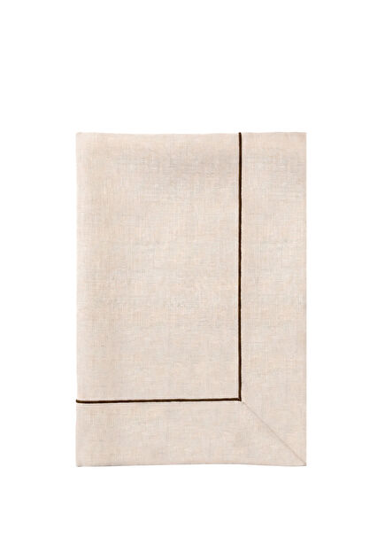 Lume Grado Ekru Masa Örtüsü 170 x 270 cm