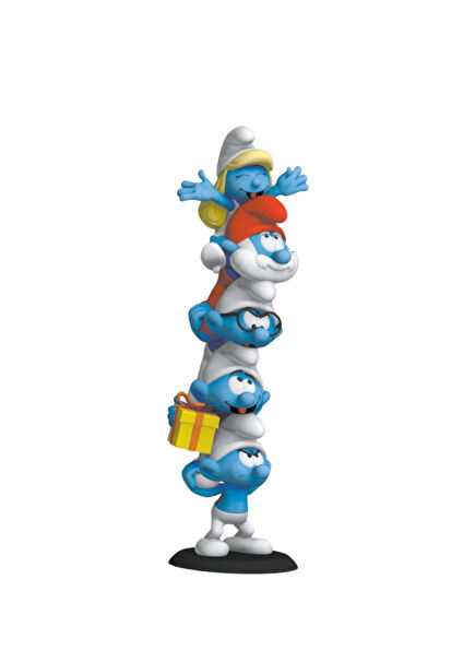 Smurfs Şirinler Column Resin Heykelcik