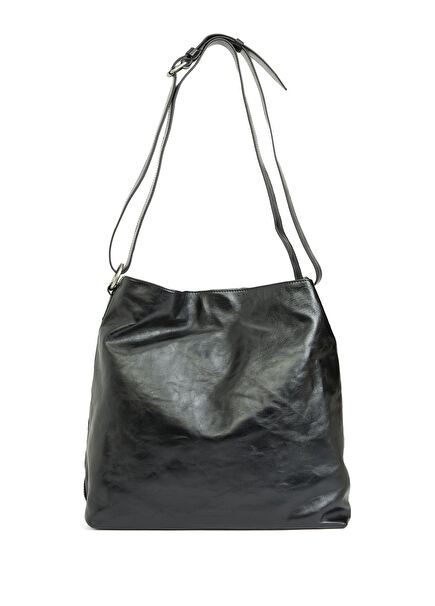 Black Men's Leather Bag