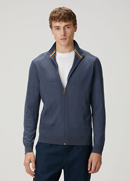 Dark Blue Wool Knitwear