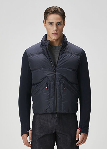 Lacivert Kapitone Garnili Mont