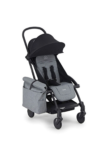 Grey Black Baby Stroller Side Care Bag