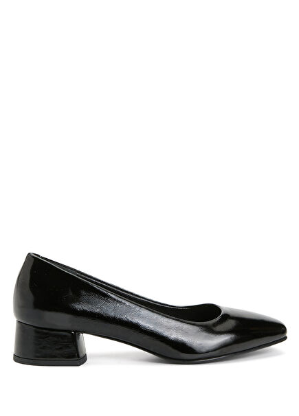 Black Women's Leather Ballet Flats