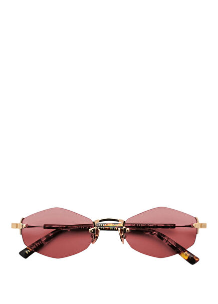 Lunar Gold Grape Metal Women's Sunglasses
