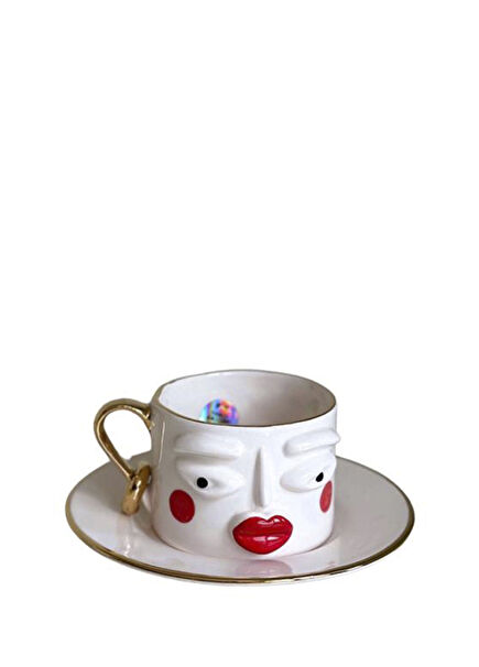 Rukiye Beş Çayında Seramik Çay Fincanı