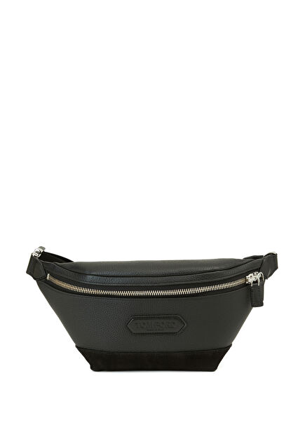 Siyah Erkek Deri Bel Çantası