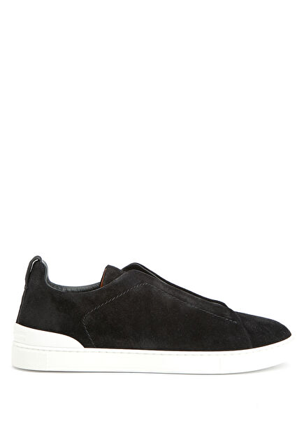 Lhsoy Black Men's Suede Sneakers