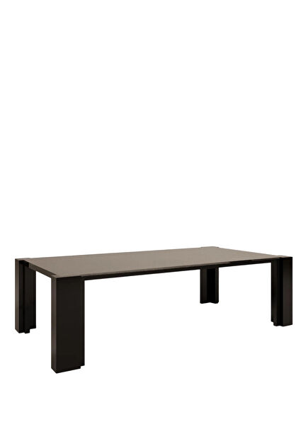 De Stijl Siyah Ahşap Orta Sehpa