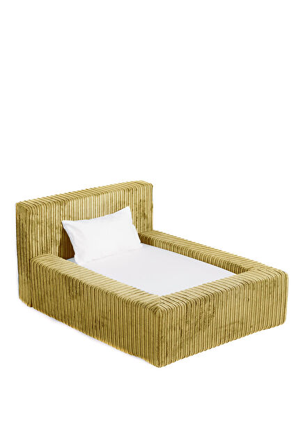 Puppis Harigariga Sarı Orta Boy Köpek Yatağı 