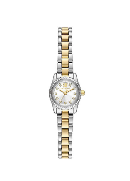 MK4903 Gold Color Metallic Grey Steel Women's Wristwatch